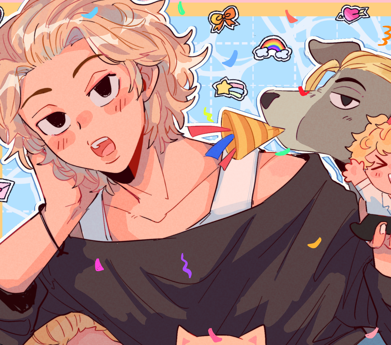 A fujifilm instant camera on a dark electric blue background.